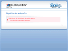 Tablet Screenshot of dpat.henryschein.com